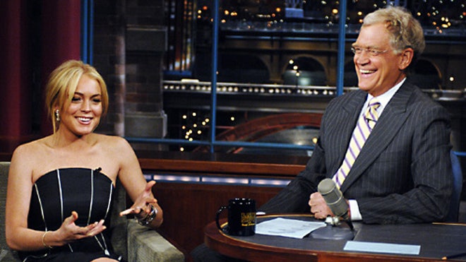 lindsay lohan david letterman 640